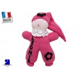 Doudou: Poupée chiffon personnalisée rose