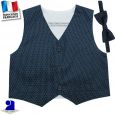 Gilet + noeud papillon 3 mois-10 ans Made in France