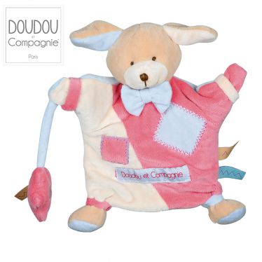 Doudou marionnette Zig-Zag chien