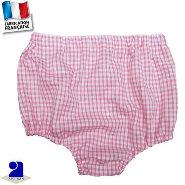 Bloomer imprimé vichy Made in France