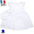 Robe deux jupons+boléro 0 mois-10 ans Made in France