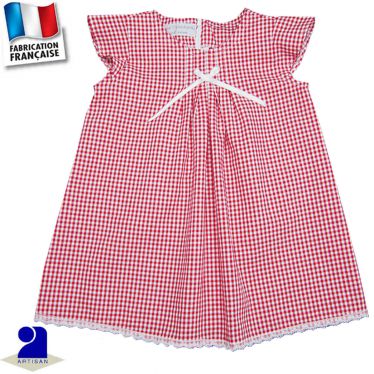 Robe imprimé vichy Made in France 