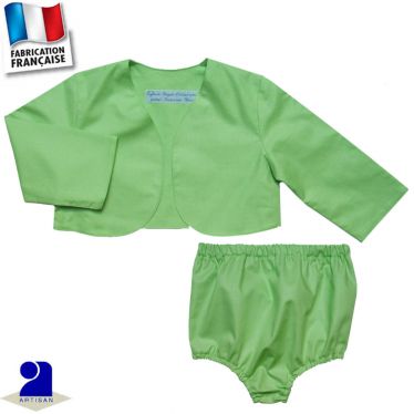 Ensemble 2 pièces boléro et bloomer, Made in France