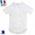 Body manches courtes 0 mois-3 ans Made in France