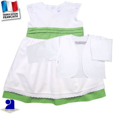 Ensemble 2 pièces robe et boléro, Made in France