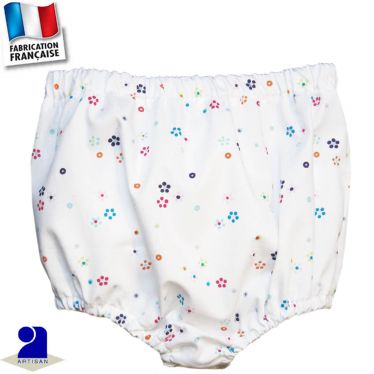 Bloomer-short imprimé fleurs Made In France