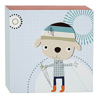 Tableau mural en bois Ourson 