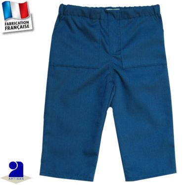 Pantalon uni deux poches Made in France