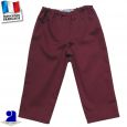 Pantalon élastiqué uni Made in France