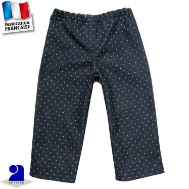 Pantalon élastiqué façon jean Made in France