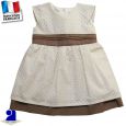 Robe deux jupons 0 mois-2 ans Made in France