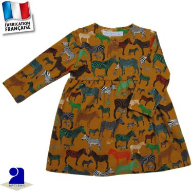 Robe imprimé Zèbres Made in France