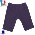 Pantalon uni taille élastiquée Made in France