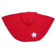 Poncho cape à capuche, étoiles appliquées Made in France